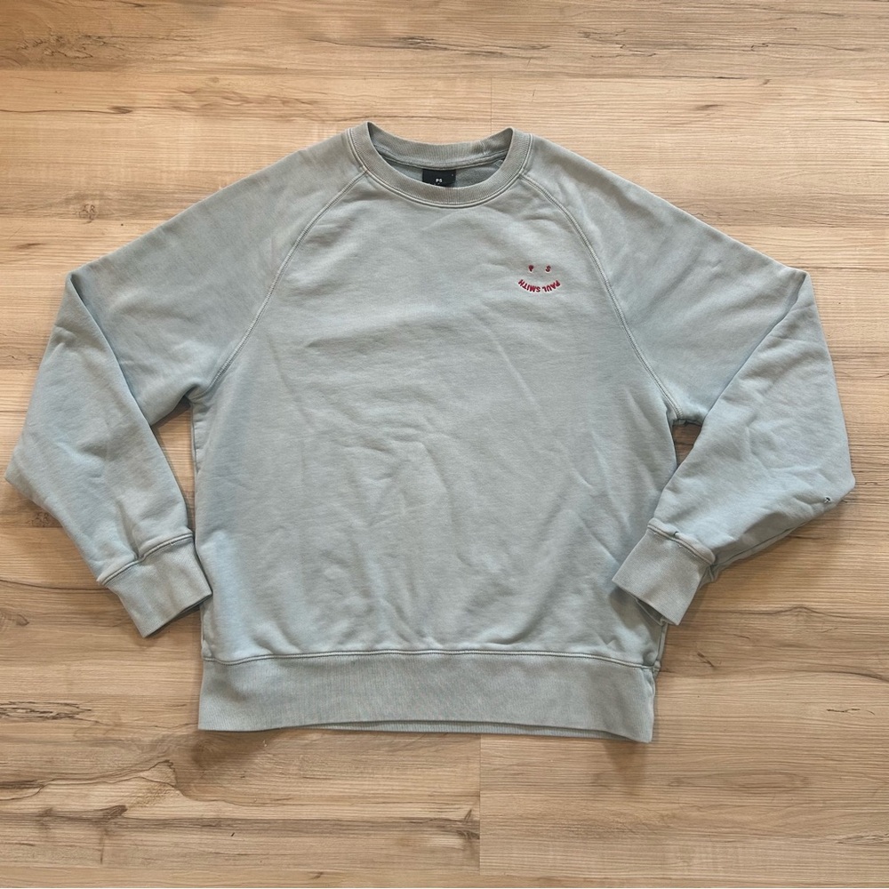 Paul Smith Happy Light blue  Crewneck Sweater size L